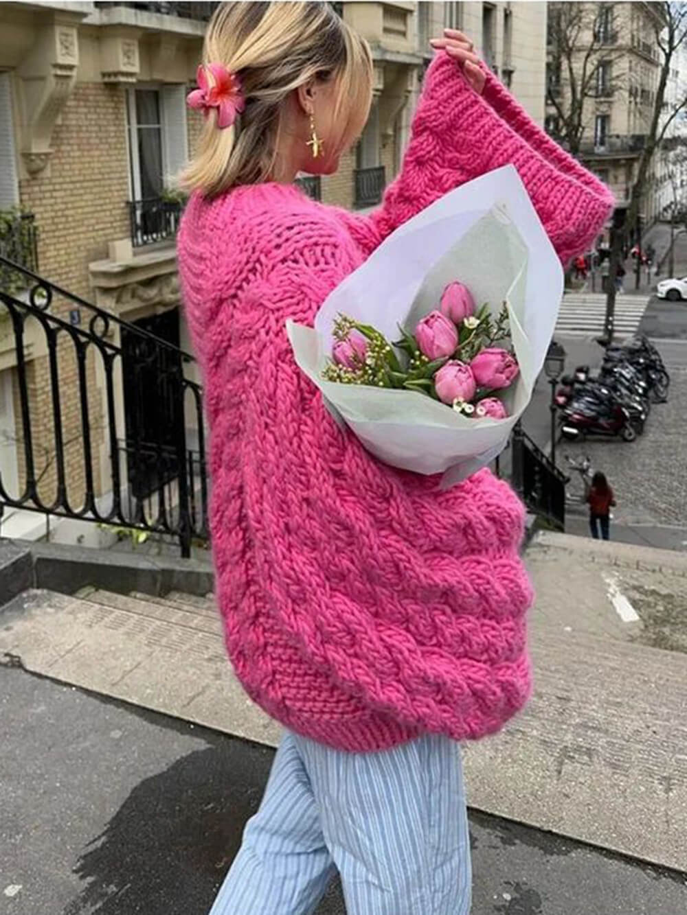 Knit Sweater Hearthside Cable cardigan sweater