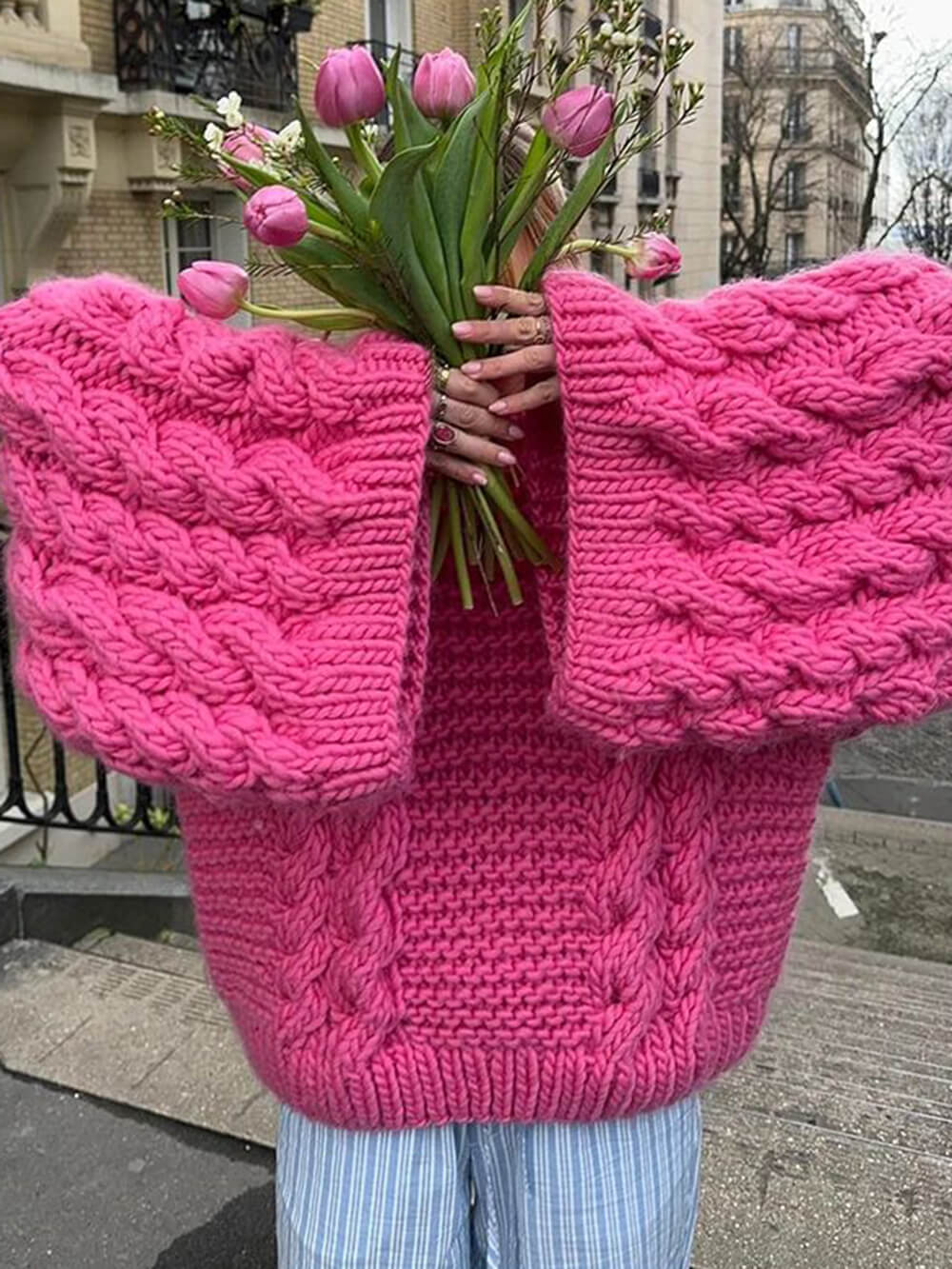 Knit Sweater Hearthside Cable cardigan sweater