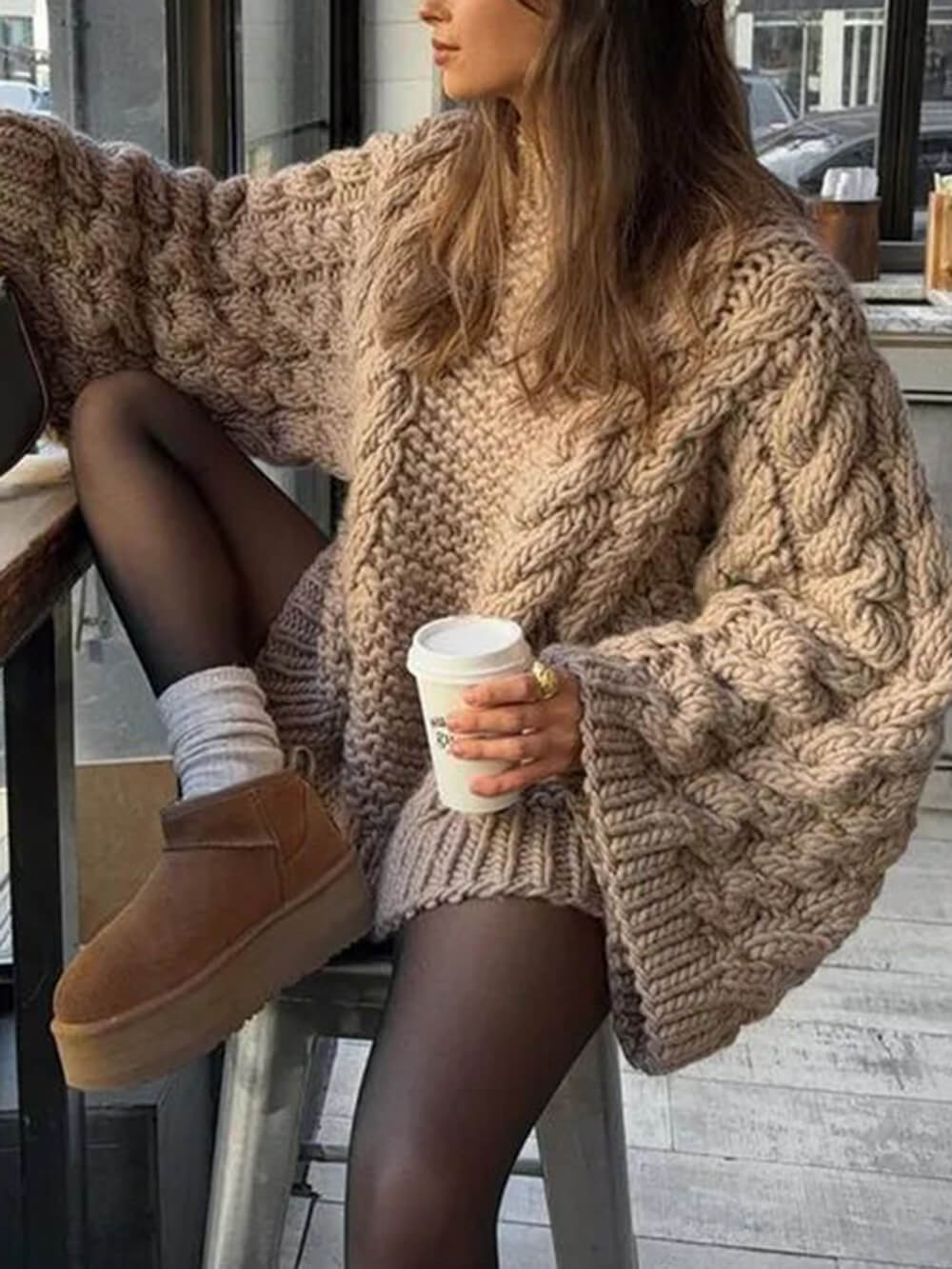 Knit Sweater Hearthside Cable cardigan sweater