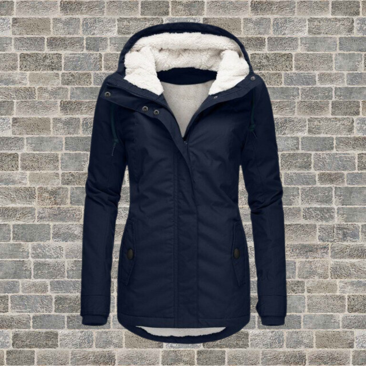 Stylish Pleated Winter Cotton Coat