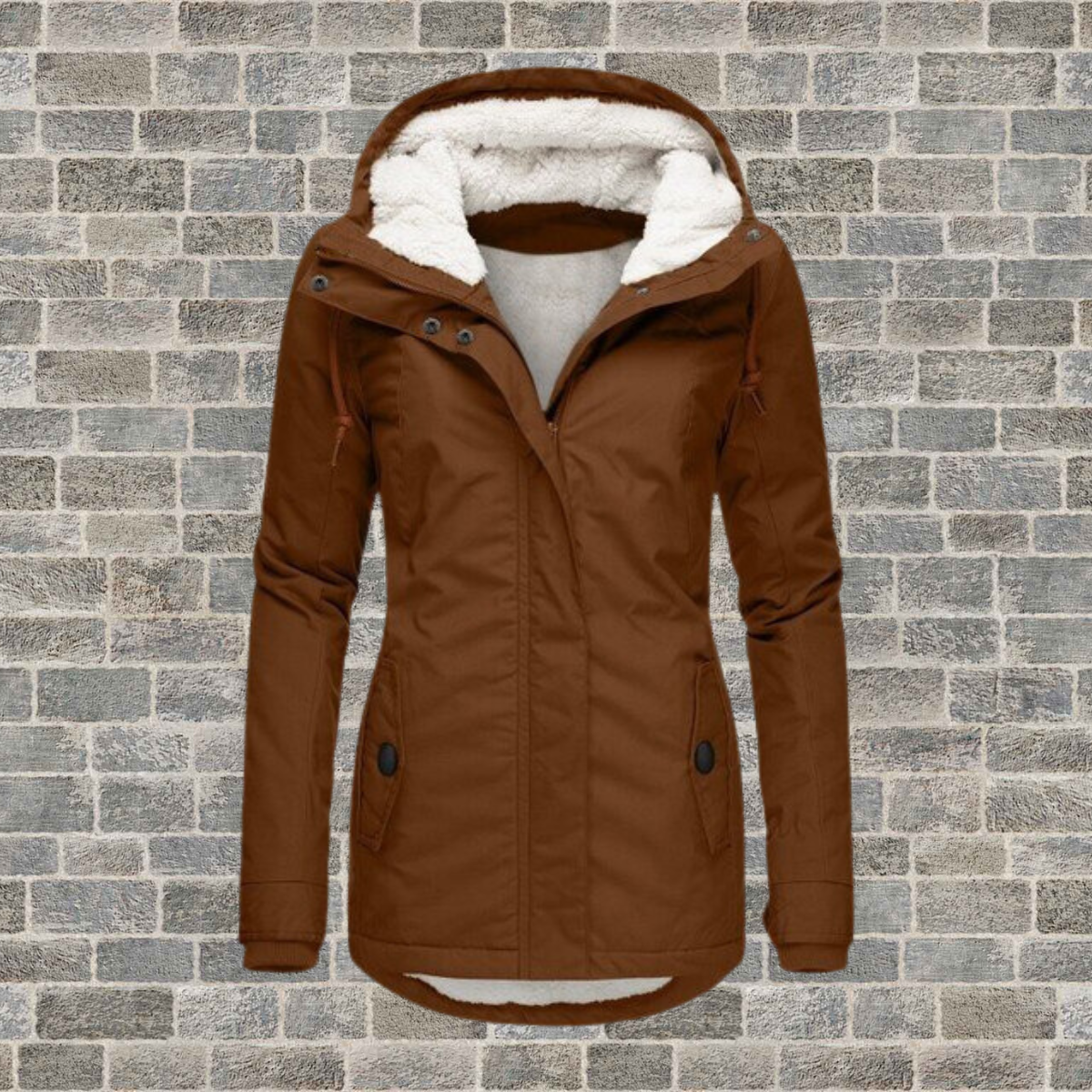 Stylish Pleated Winter Cotton Coat
