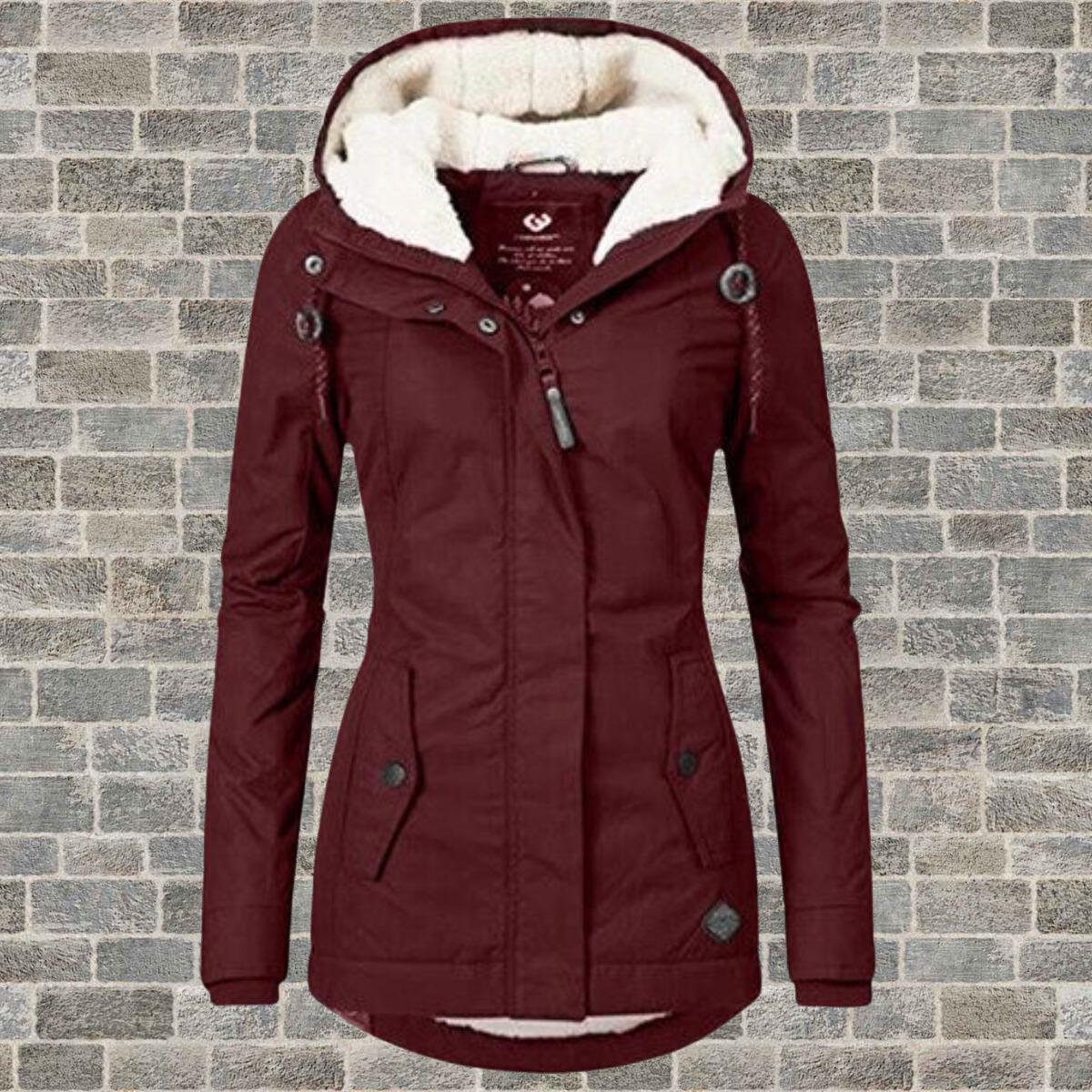 Stylish Pleated Winter Cotton Coat