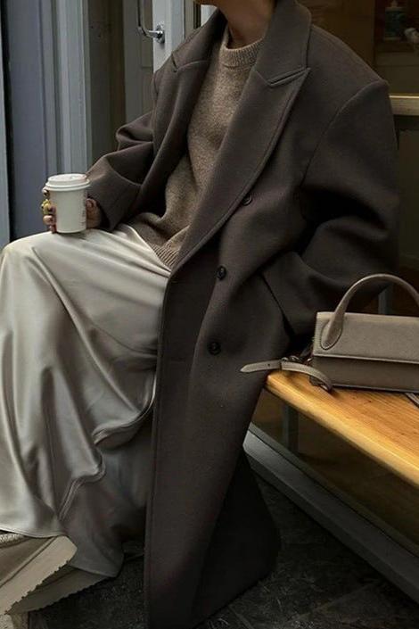 Elegant Oversized Long Coat
