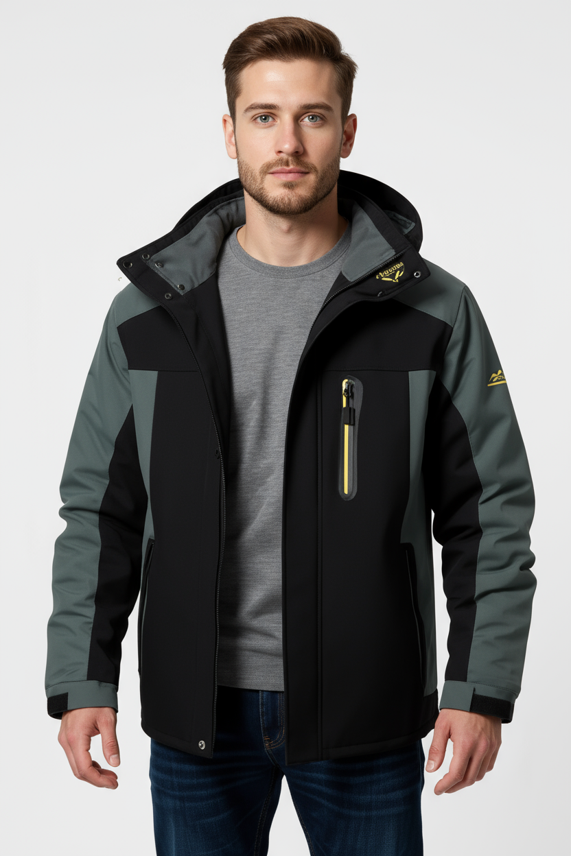 Winter Waterproof Men’s Jacket with Detachable Hood