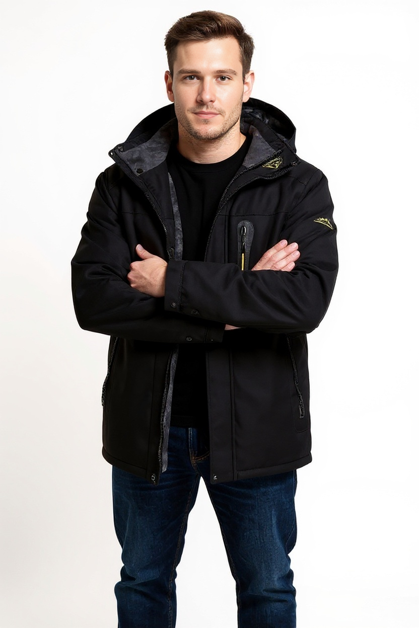 Winter Waterproof Men’s Jacket with Detachable Hood