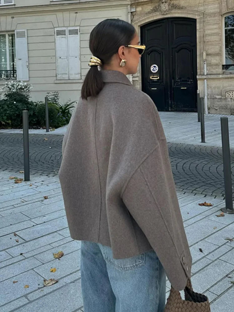 Wool oversized Blend Jacket