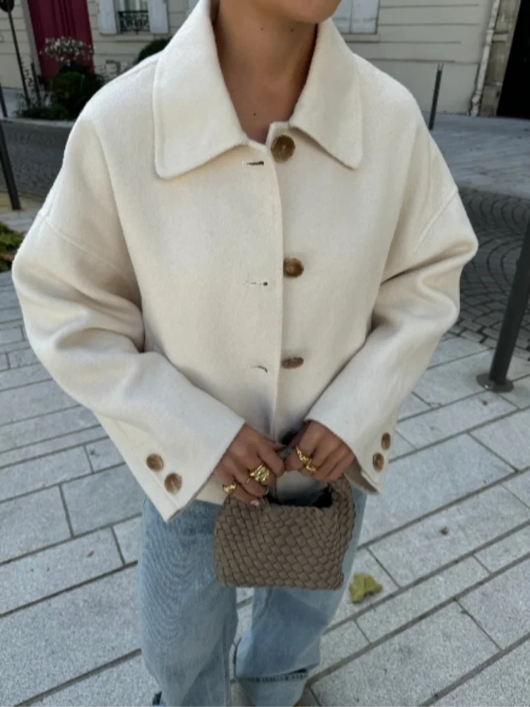 Wool oversized Blend Jacket