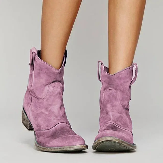 Western Ankle Boots Meskbit