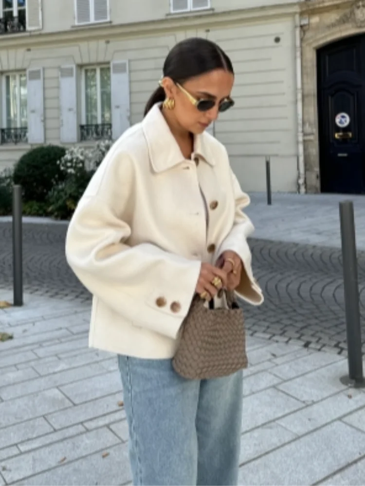 Wool oversized Blend Jacket