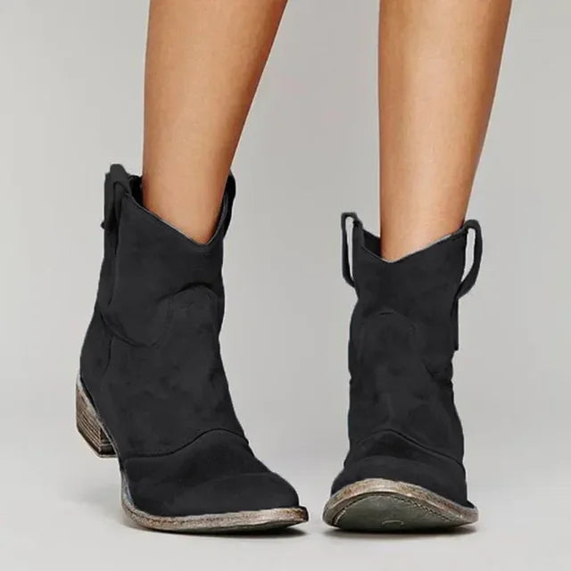 Western Ankle Boots Meskbit