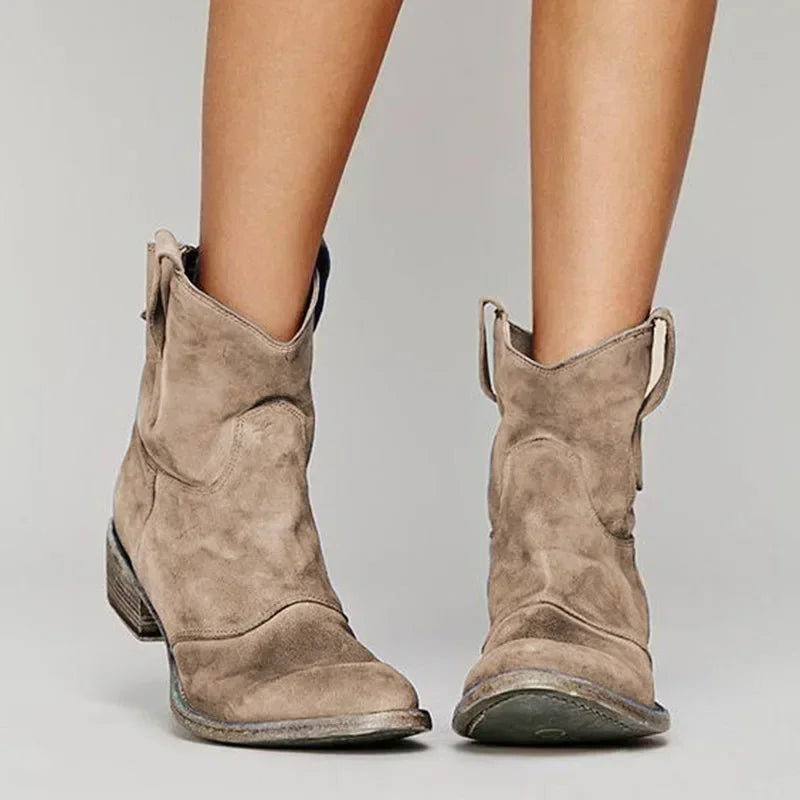 Western Ankle Boots Meskbit