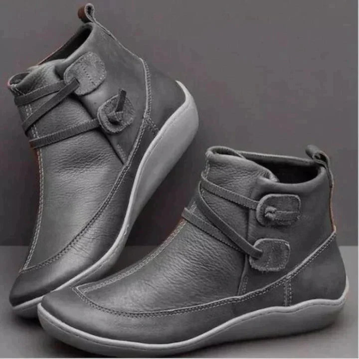 Women’s Waterproof Ankle Boots – Warm Slip-On Winter Shoes
