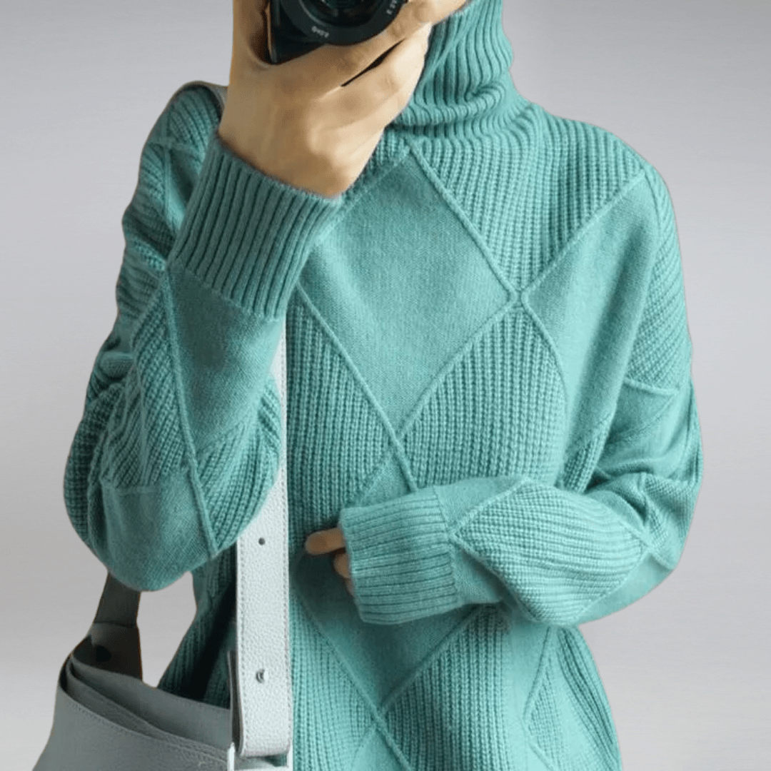 Women’s Cashmere Turtleneck – Elegant Luxury Knit Sweater