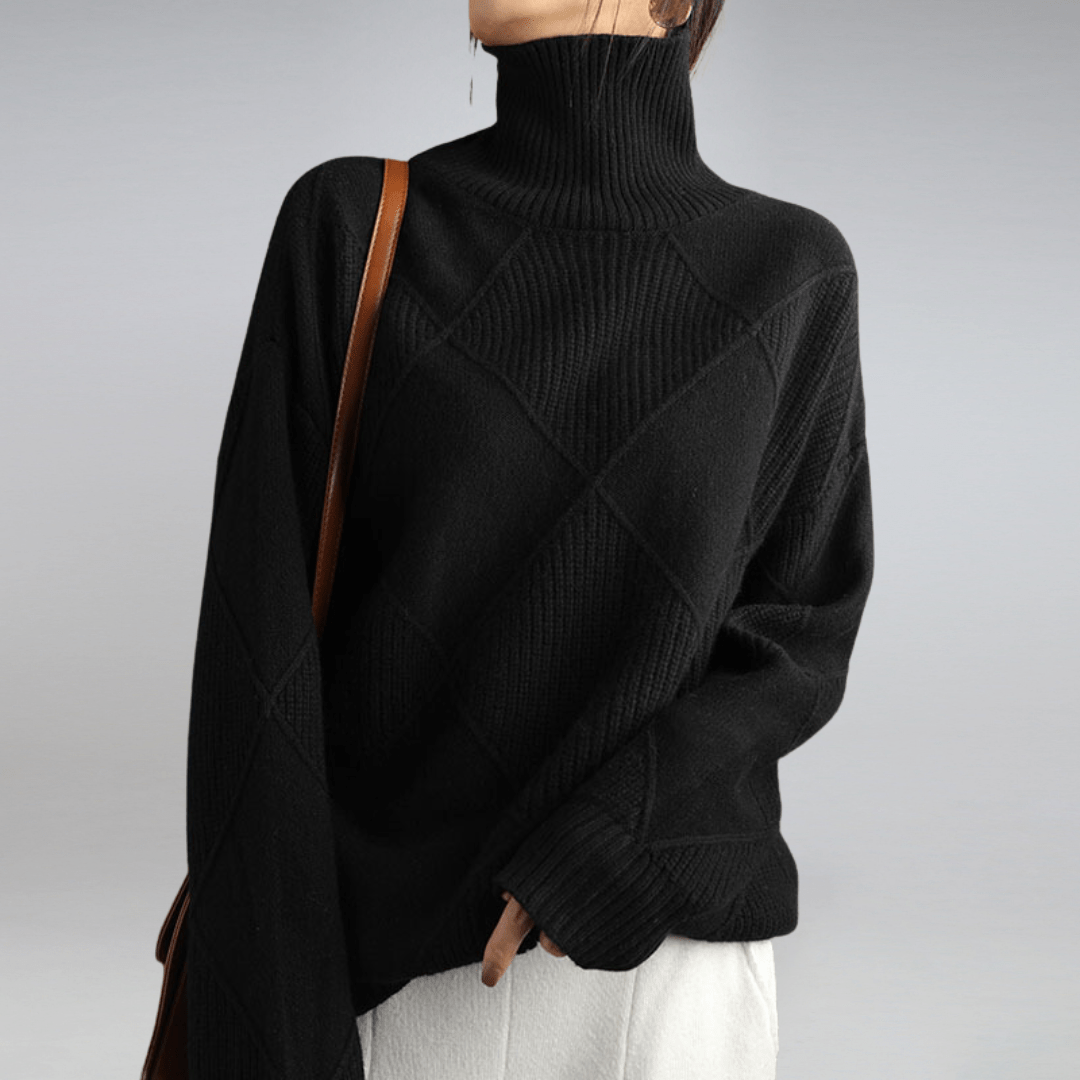 Women’s Cashmere Turtleneck – Elegant Luxury Knit Sweater