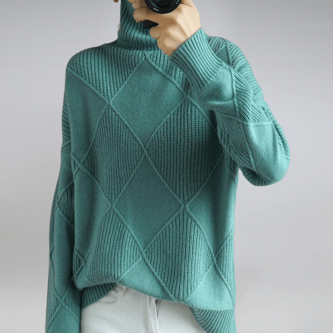 Women’s Cashmere Turtleneck – Elegant Luxury Knit Sweater