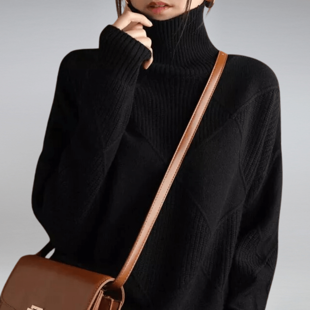 Women’s Cashmere Turtleneck – Elegant Luxury Knit Sweater