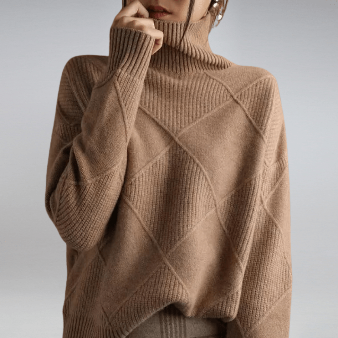 Women’s Cashmere Turtleneck – Elegant Luxury Knit Sweater