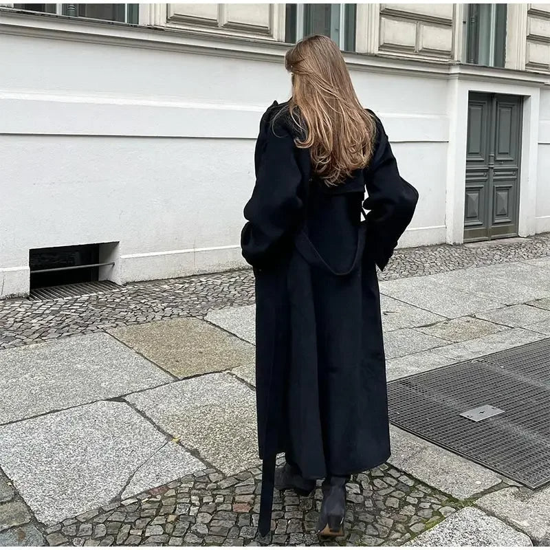 Oversized Wool Blend Coat