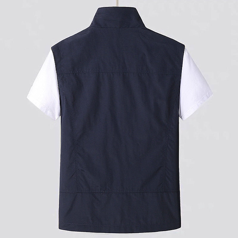 Lightweight Men's Summer Cardigan with Short Sleeves and Quick-Drying