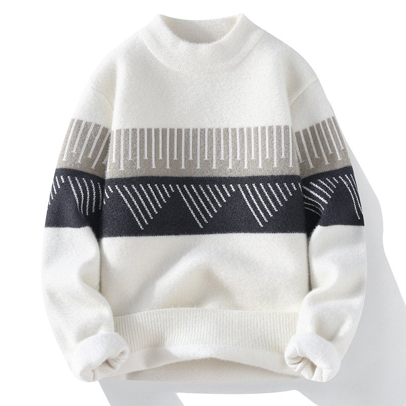 Soft Knit Sweater – Half Turtleneck Fall Pullover