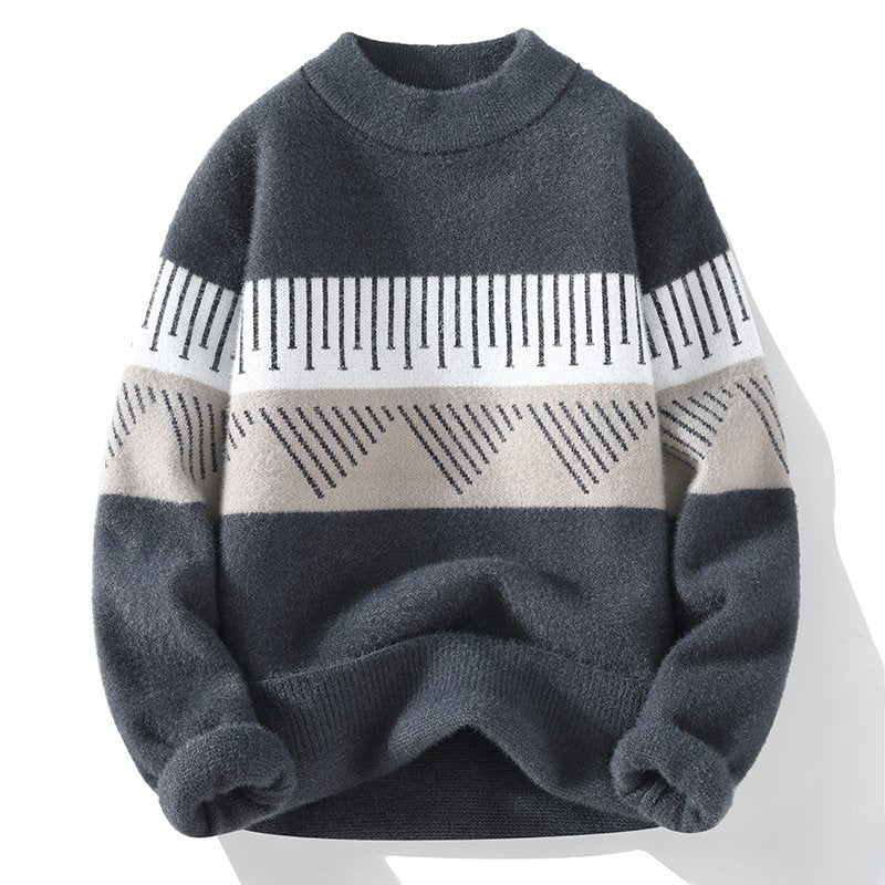 Soft Knit Sweater – Half Turtleneck Fall Pullover