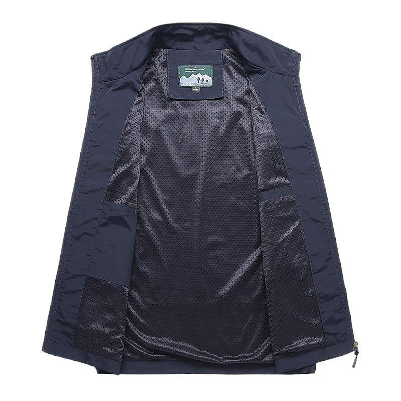 Lightweight Men's Summer Cardigan with Short Sleeves and Quick-Drying