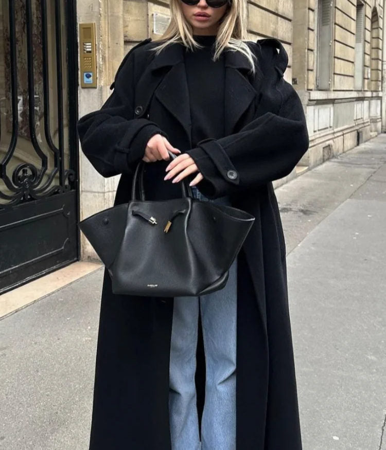 Oversized Wool Blend Coat