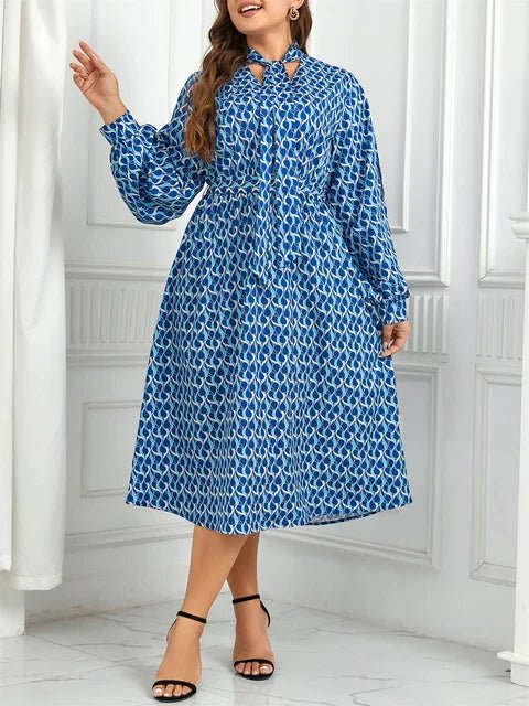 Stylish Printed Midi Dress for Effortless Elegance