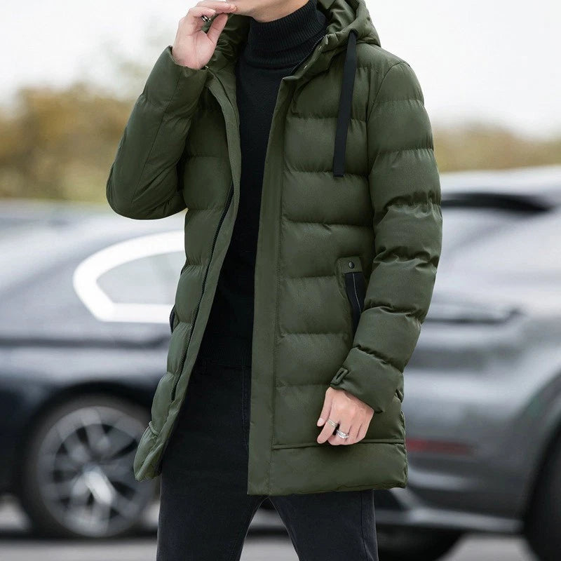 Men's Jacket Winter Warm Puffer Bubble Hooded Coat