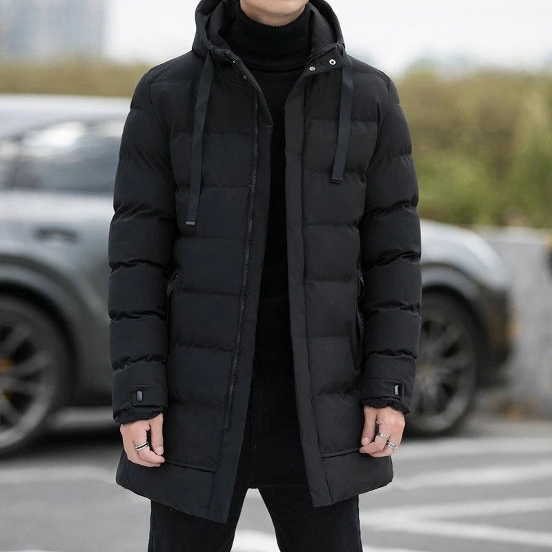 Men's Jacket Winter Warm Puffer Bubble Hooded Coat