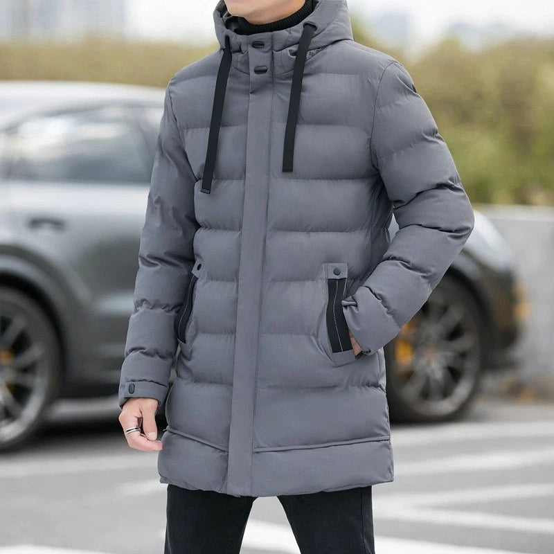 Men's Jacket Winter Warm Puffer Bubble Hooded Coat
