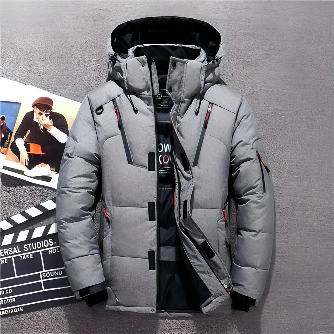Winter Down Coat Men Duck  Warm  Jacket Overcoat Windbreaker