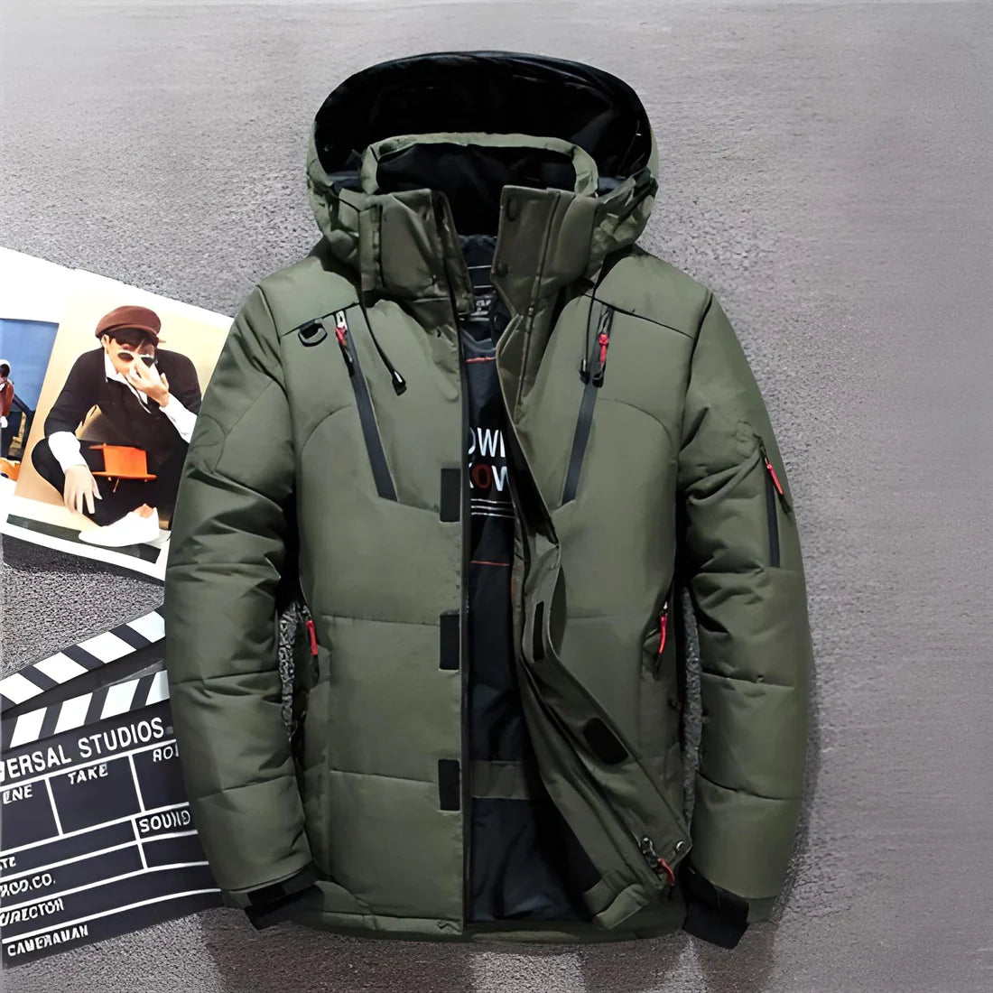 Winter Down Coat Men Duck  Warm  Jacket Overcoat Windbreaker