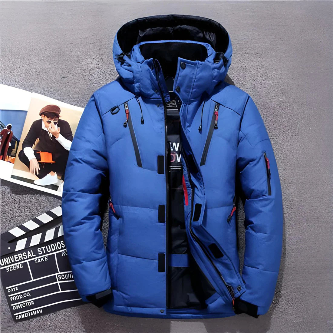 Winter Down Coat Men Duck  Warm  Jacket Overcoat Windbreaker