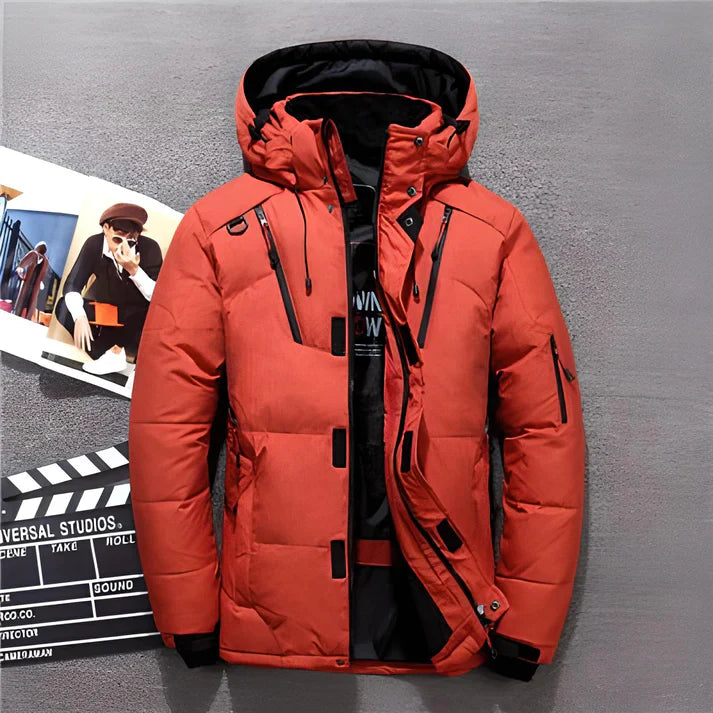 Winter Down Coat Men Duck  Warm  Jacket Overcoat Windbreaker