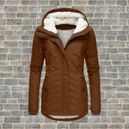 Fashionable Hooded Coat – Women’s Lightweight Warm Autumn Winter Jacket
