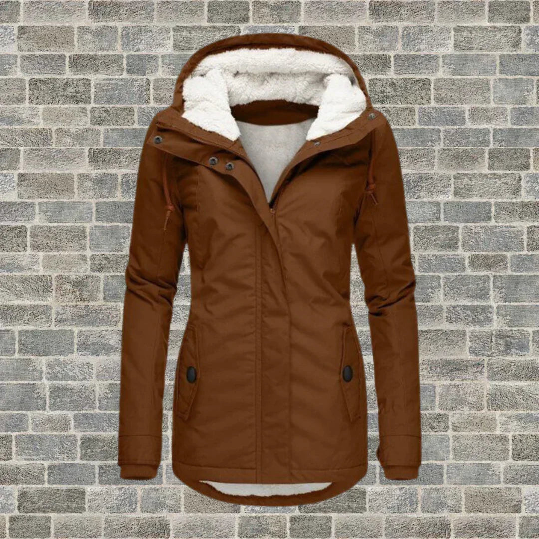 Fashionable Hooded Coat – Women’s Lightweight Warm Autumn Winter Jacket