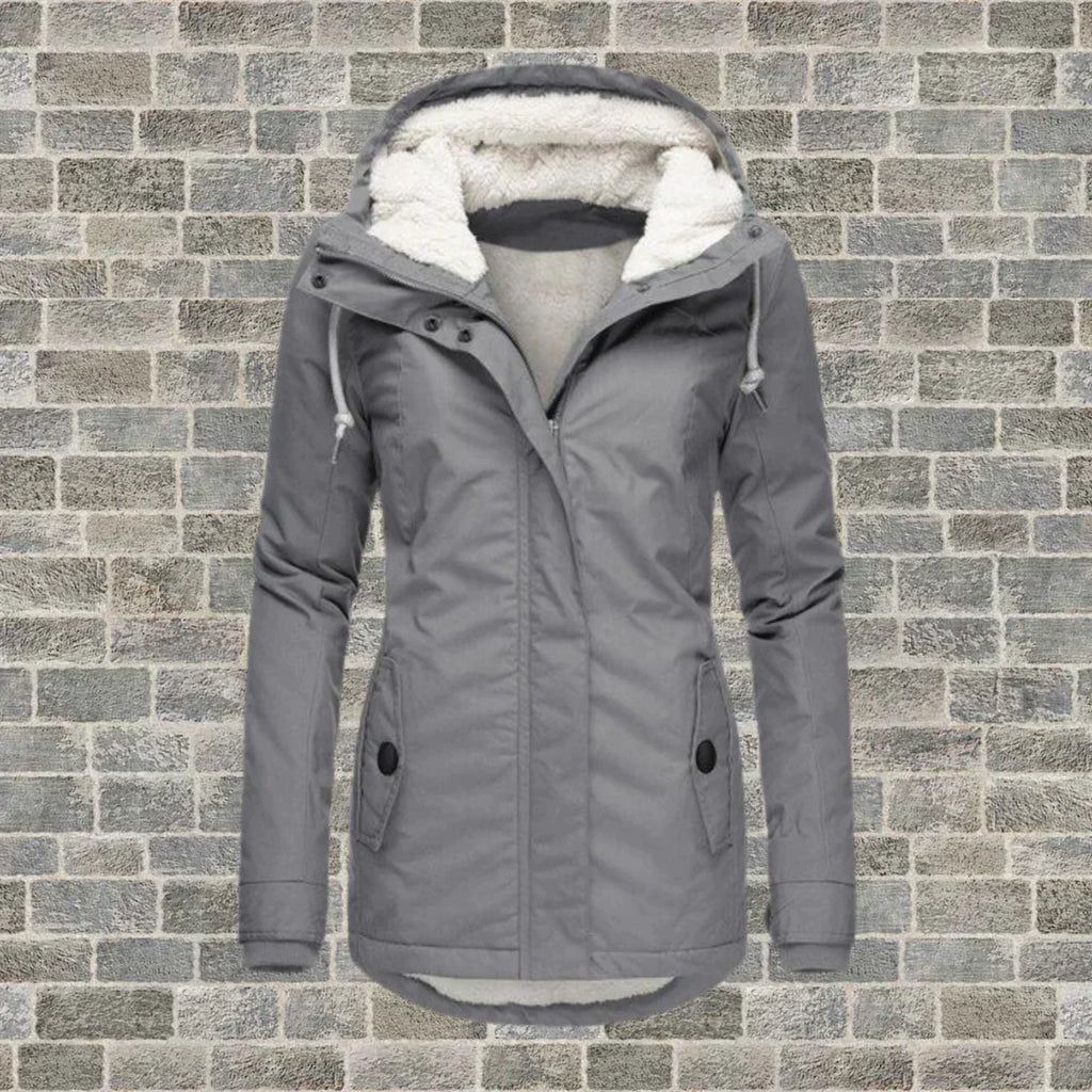 Fashionable Hooded Coat – Women’s Lightweight Warm Autumn Winter Jacket