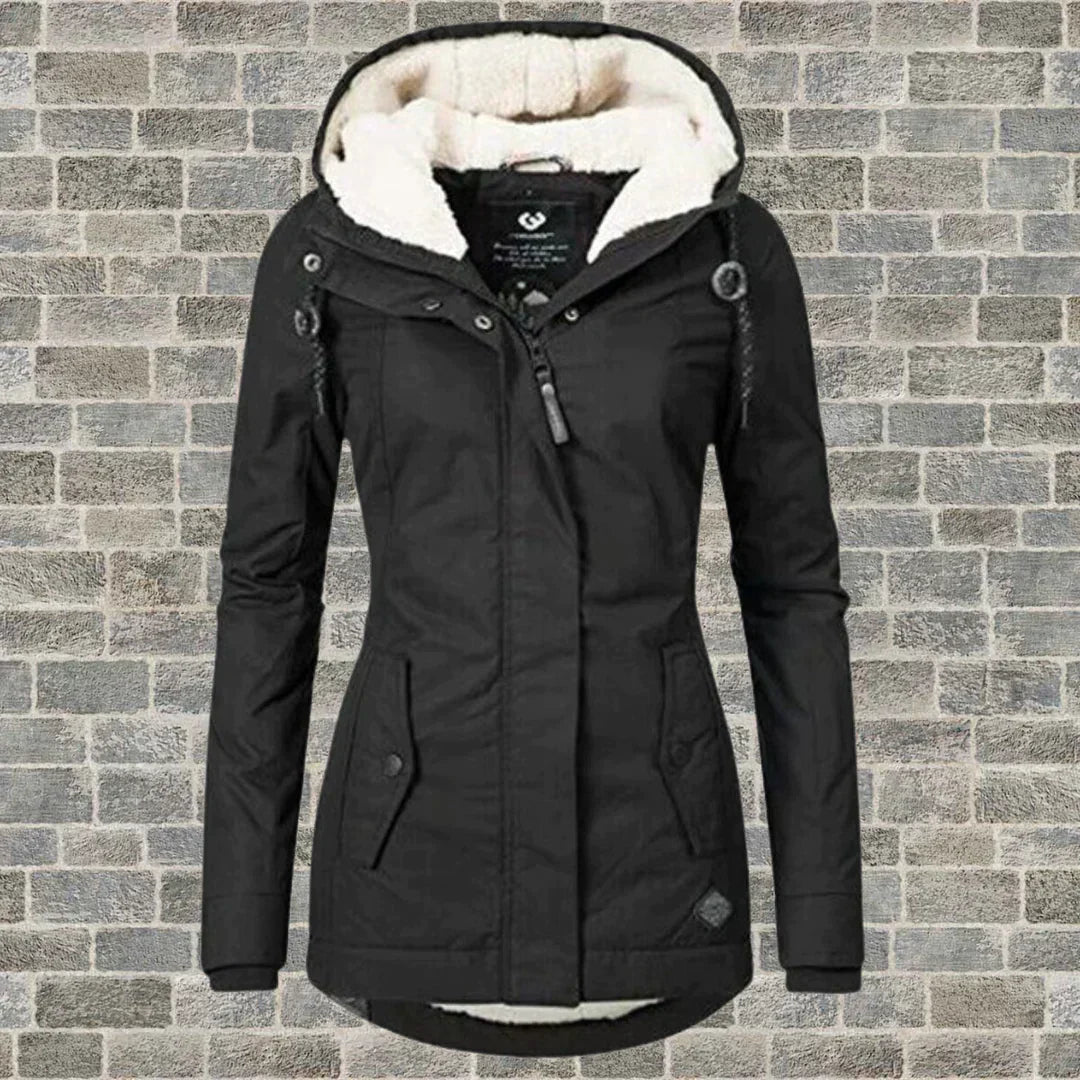 Fashionable Hooded Coat – Women’s Lightweight Warm Autumn Winter Jacket