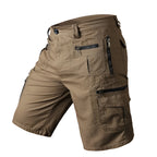 Men's Knee-Length Cargo Shorts – Cotton Blend