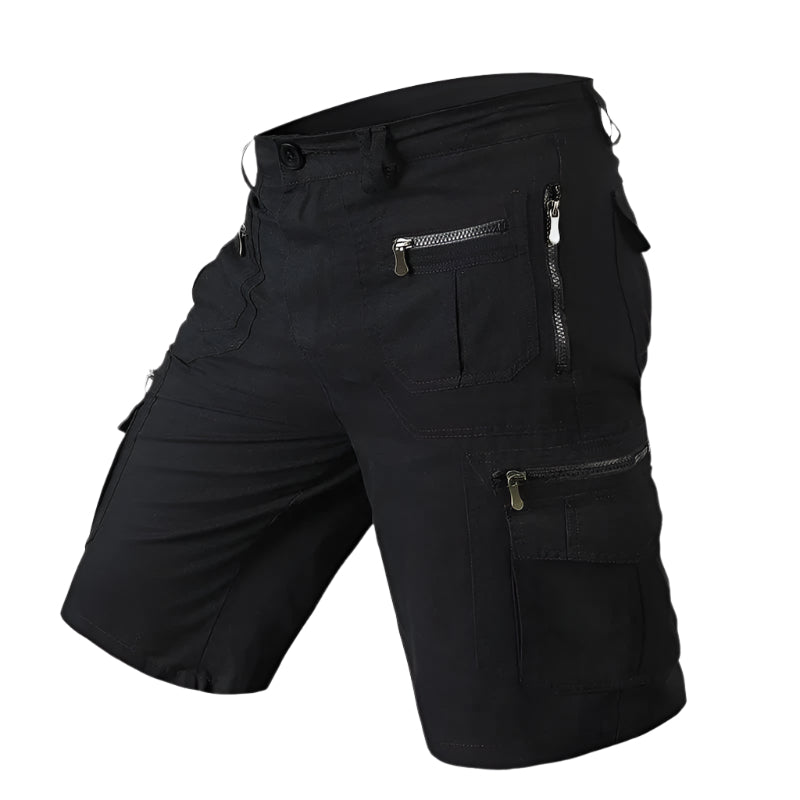 Men's Knee-Length Cargo Shorts – Cotton Blend