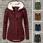 Stylish Pleated Winter Cotton Coat