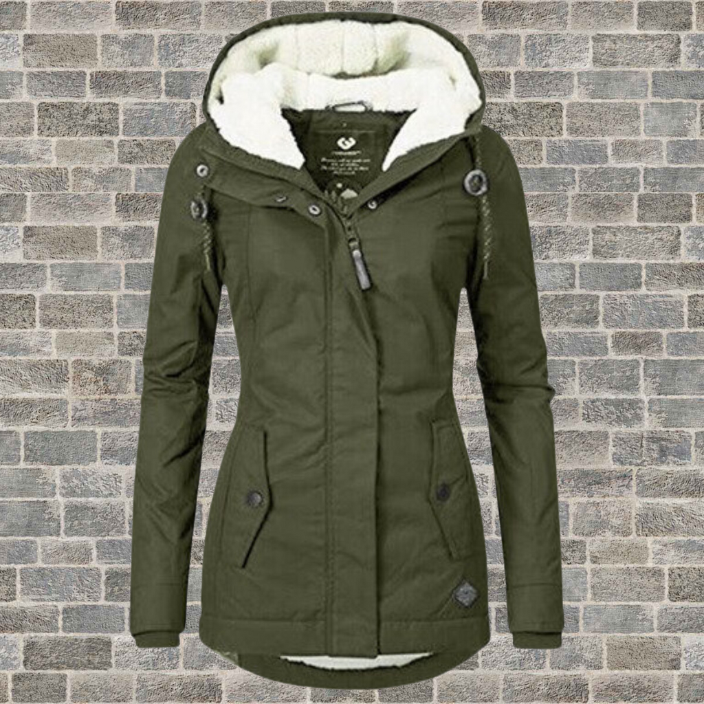 Stylish Pleated Winter Cotton Coat