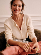 Classic Knit Button-Front Cardigan – Soft, Timeless Layering Sweater for Women