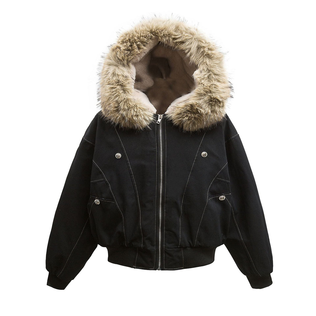 Fur Collar Hooded Winter Jacket