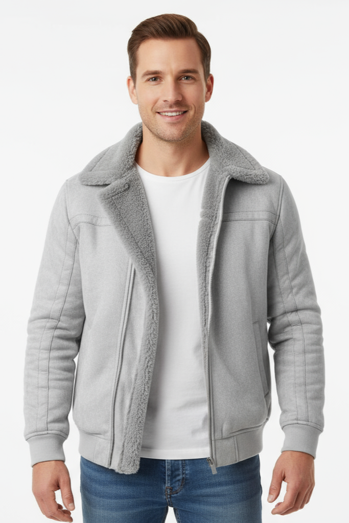 Faux Fur Lined Jacket – Warm Winter Coat with Sleek Exterior