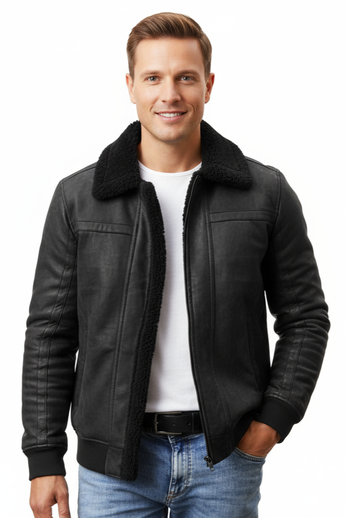 Faux Fur Lined Jacket – Warm Winter Coat with Sleek Exterior