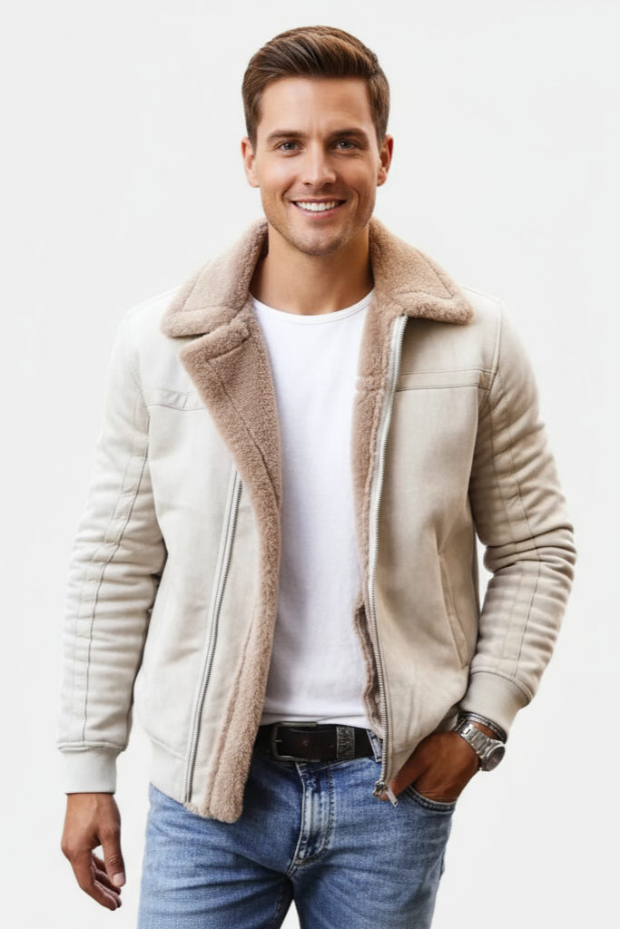 Faux Fur Lined Jacket – Warm Winter Coat with Sleek Exterior