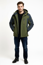 Winter Waterproof Men’s Jacket with Detachable Hood