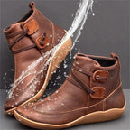 Women’s Waterproof Ankle Boots – Warm Slip-On Winter Shoes